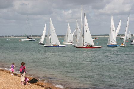 Close racing in the Daring fleet